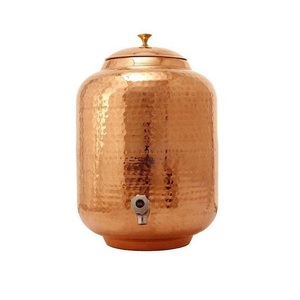 El mejor dispensador de agua superior de cobre con vidrio y juego de soporte dispensador de cobre para agua fabricado en India - Product Image 4
