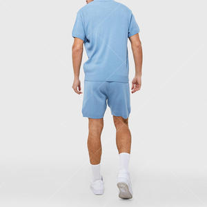 Summer <b>Men's</b> Printed Plus Size <b>Thermal</b> Casual Shorts Set Solid Short Sleeve T-<b>Shirt</b> 2-Piece Tracksuit - Product Image 4