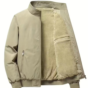 Nouvelle arrivée Blouson aviateur pour homme Personnalisé Haute qualité Hiver Grande taille Blouson aviateur en laine court Style streetwear Style décontracté - Product Image 1