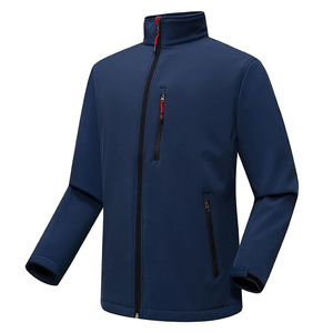 Vêtements de travail d'extérieur en demi-polyester doux et chaud à la mode pour hommes veste softshell de sport veste softshell pour l'hiver - Product Image 1