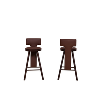 Chaise de bar en teck avec bois durable et confort élégant pour une vie moderne