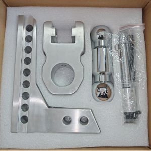 Brazo de Remolque de Aleación de Aluminio Plateado de 8 Pulgadas con Doble Bola de Enganche, Ajustable para Soportes de Enganche de 2 Pulgadas - Product Image 3