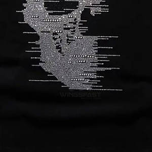 Camiseta duradera ligera holgada con estampado de diamantes de imitación para hombres Servicio OEM 100% Camisetas de algodón con diamantes de imitación - Product Image 4