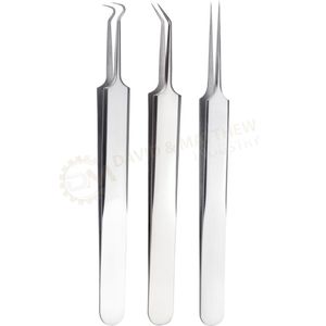 แหนบกำจัดสิวหัวดำและสิวแบบมืออาชีพเครื่องมือดูแลผิวที่ใช้แล้วสำหรับกำจัดสิวสีดำ - Product Image 1