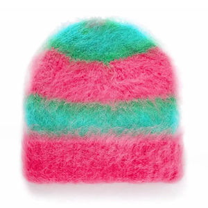 Bonnet en tricot de nouvelle conception du fabricant OEM, logo personnalisé, streetwear hip-hop, chapeau en mohair duveteux pour le cyclisme hivernal, vente en gros - Product Image 5