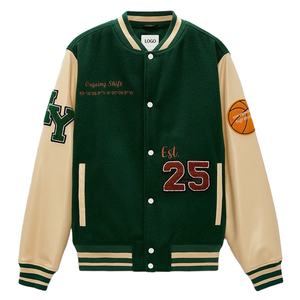 เสื้อโค้ทปักลายสำหรับสตรีเสื้อแจ็กเก็ตมีลายอักษร - Product Image 3