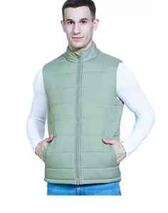 Chaqueta de chaleco acolchado sin mangas de moda para hombres Chaleco acolchado de alta calidad a prueba de viento para exteriores MOQ bajo - Product Image 5