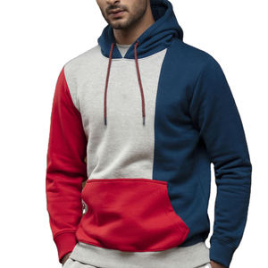 Sweat-shirts à capuche pour hommes, motif uni d'hiver, qualité supérieure, patchwork, respirant, impression numérique, couleur personnalisée, anti-froissement - Product Image 1