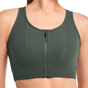 Sujetador Deportivo Sin Costuras con Cuello en U, Talla Grande, Logotipo Frontal, Tejido Transpirable, Alta Sujeción, Mantiene Seco, Ideal para Sesiones Largas - Product Image 1