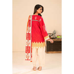 Traje Salwar Kameez de 3 Piezas en Algodón Khaddar Estampado con Dupatta para Festivales, Ropa Étnica, Estilo Pakistaní, Vestido Indio SD-52254 - Product Image 3
