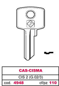 Chiave Asc Cis 2 (g.Vac 3) Cas-Cisma - Product Image 1