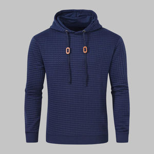 Fabrication conception personnalisée automne vente chaude hommes sweats à capuche décontracté 100% coton poche surdimensionné pull à capuche régulier - Product Image 1