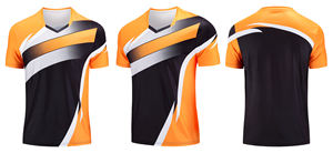 T-shirts de sport pour hommes, nouveau design, séchage rapide - Badminton, tennis, uniformes de tennis de table pour l'entraînement et les compétitions - Product Image 5