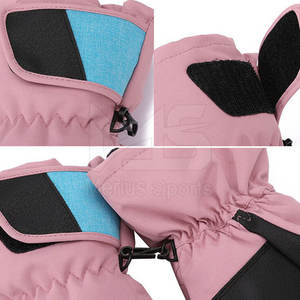 Hot Selling High Quality Leather Ski <b>Gloves</b> with Customized Logo New Style Winter Sports Gear in Wholesale - Product Image 3