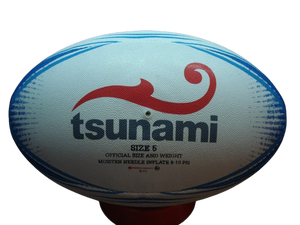 ลูกบอลรักบี้ยางคุณภาพสูงดีไซน์เป็นเอกลักษณ์ลูกบอลกีฬาทนทานทุกสภาพอากาศพร้อมด้ามจับที่แข็งแรงสำหรับการจับคู่และการฝึก - Product Image 2