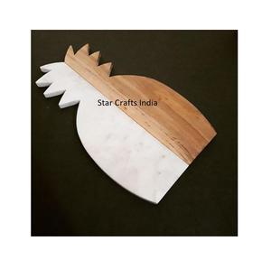 Planche à découper en bois massif Offre Spéciale marbre Acacia, planche à fromage moderne - Product Image 1