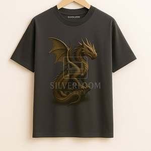 Venta al por mayor 100% algodón camiseta de gran tamaño para los hombres con personalizado DTG impreso | Streetwear Loose Fit moda hombres camiseta - Product Image 3