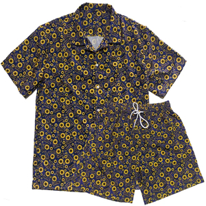 Ensemble de shorts imprimés par transfert thermique de qualité supérieure pour hommes, couleur personnalisée, nouveau tissu respirant en satin polyester/coton, ensembles décontractés d'été avec t-shirt - Product Image 1