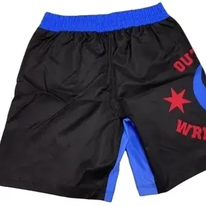 Pantalones cortos MMA de poliéster duraderos estirados de 4 vías de alta calidad para Muay Thai Wrestling y boxeo Impresión por sublimación personalizada - Product Image 4