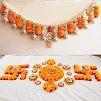 Toran Bandanwar, design complexe, fait main, en plastique écologique, Rangoli suspendu, décoration pour la maison, Diwali, mariage, événement culturel