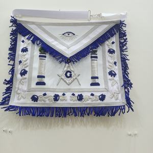 Masonic <b>Apron</b> Master Mason <b>Apron</b> White Masonic Regalia - Product Image 4