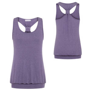 Logo personnalisable pour femmes 100% coton débardeurs séchage rapide respirant sans manches maillot Fitness vêtements nouveau Style Design - Product Image 6