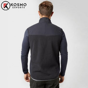เสื้อแจ็คเก็ตบุนิ่มน้ำหนักเบาของผู้ชายเสื้อฟลีซแบบเต็มซิปกันลมซับในเสื้อกั๊กผ้าหนาบางคุณภาพสูงโลโก้ตามสั่ง - Product Image 2