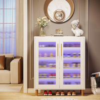 Armoire à chaussures Simple moderne grande capacité casier de stockage lumière luxe armoire à chaussures maison entrée porche armoire étagères à chaussures