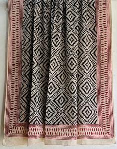 Respirant fabriqué à la main 100% coton écharpe Jaipur traditionnel main bloc imprimé écharpe légère à la main doux coton écharpe - Product Image 1