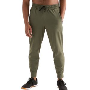 ผ้าสแปนเด็กซ์ 100% แห้งเร็ว ออกแบบและโลโก้ได้ตามต้องการ กางเกงจ็อกเกอร์ออกกำลังกายผู้ชาย กางเกงขายาวทรงเข้ารูป สไตล์ลำลองสำหรับผู้ชาย - Product Image 1