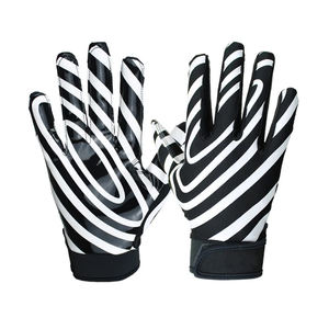 2022 Confortable Doux Conception d'équipe personnalisée Gants de football américain Gants de sport collants - Product Image 1