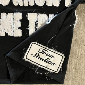 Custom Men's Heavy Cotton Oversized Cropped <b>T</b>-<b>Shirt</b> Anti-Wrinkle Crew Neck Distressed Boxy Style Breathable Print Drop Shoulder - Product Image 3