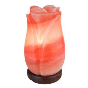 Sian Enterprises' Feng Shui sculpté à la main Rose lampe au sel de l'Himalaya Eco-Friendly Flower Design Experience Elegance Serenity - Product Image 1