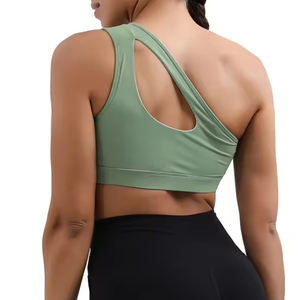Soutien-gorge de sport yoga fitness à dos nageur à maintien élevé pour femme de grande taille à séchage rapide avec étiquette de logo personnalisée de qualité supérieure - Product Image 3