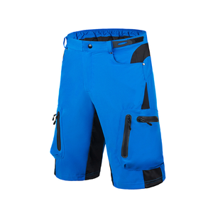 Short cargo confortable à taille élastique pour hommes Short de plage personnalisé en molleton de polyester avec poches latérales Décoration à motif solide - Product Image 2