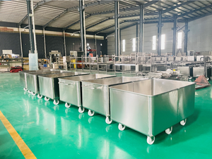 Chariot à viande robuste 600L Euro Bin en acier inoxydable 304 avec roulement pour usine d'assaisonnement de boulangerie et cave - Product Image 5