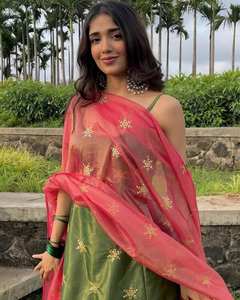 Vestido de Mujer de Georgette Sintética Pesada, Estilo Moderno, Talla Personalizada, Alta Demanda en India, para Regalo de Fiesta, Diseño Indio, Pakistaní - Product Image 5