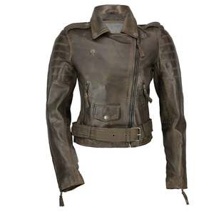 Veste en cuir unisexe à fermeture éclair, nouveau design 2026, en PU, style motard, pour homme, avec logo personnalisé, OEM, vente en gros - Product Image 5