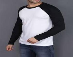 Handmade 100% Cotton O-Neck Long Sleeve T-<b>Shirt</b> for Men Vintage Style Solid Pattern Slim Fit Different <b>Colours</b> Jersey Fabric - Product Image 5