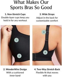 Sujetador de mujer elástico suave de secado rápido | Top acolchado sin costuras para gimnasio, yoga y estilo de vida activo - Product Image 3