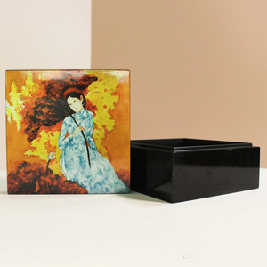 Top sales lacquered <b>box</b> for storing jewelry cheap price decorative lacquer boxes fast <b>shipping</b> - Product Image 1