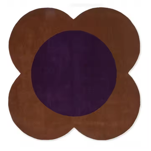 Tapis lavable antidérapant en laine/soie touffeté de haute qualité fait à la main pour salon salle à manger entrée bureau - Product Image 1