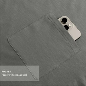 T-shirt pour homme de qualité supérieure, 100% coton, col rond, design tendance, coupe ajustée, t-shirts unis, hauts pour homme, t-shirts à manches courtes pour homme - Product Image 5