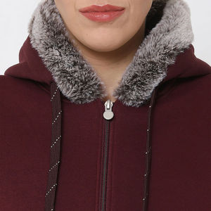 Chándal transpirable de secado rápido de alta calidad hecho a medida OEM para mujer, ropa de invierno de patrón sólido con logotipo personalizado, venta al por mayor - Product Image 5