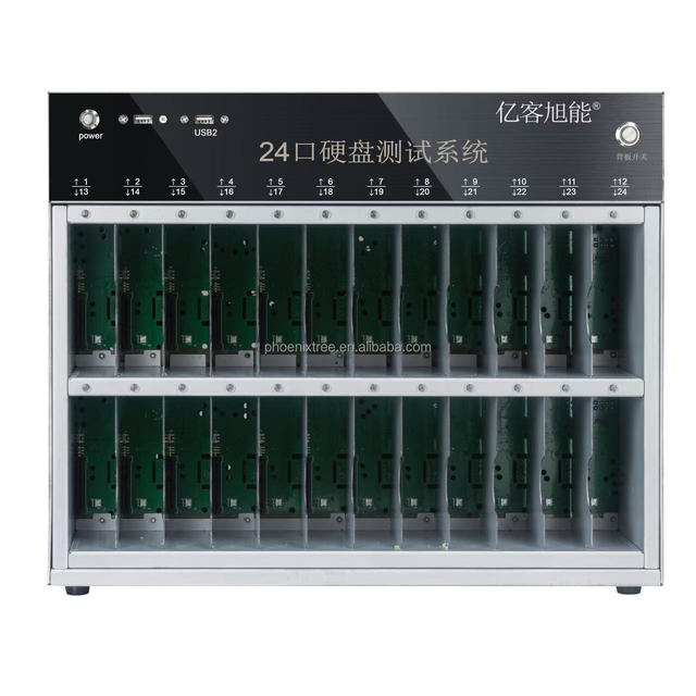 Professional 24-Port SATA/SAS/SSD/HDD Hard Drive Testing Machine for Used Disk Detection Testing