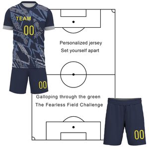 ชุดฟุตบอลสำหรับผู้ชายขนาดพอดีตัวใส่สบายและระบายอากาศได้ดี100% ชุดฟุตบอลสำหรับผู้ใหญ่ - Product Image 5