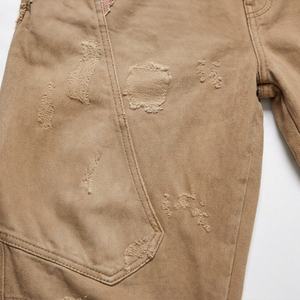 Pantalons Hip Hop épais, pantalons personnalisés, pantalons larges, pantalons de survêtement en coton, double taille, pantalons droits, pantalons de survêtement évasés pour hommes - Product Image 5