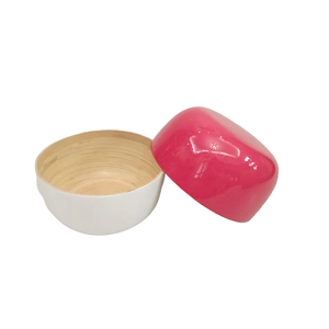 Vajilla de fibra de bambú ecológica de color personalizado, platos y cuencos de bambú giratorios de cocina pulidos a precio económico - Product Image 2