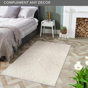 Jute Area Rug Modern <b>Fluffy</b> <b>Carpet</b> for Living Room Bedroom Non-Shedding Shed-Resistant Large Home Decor - Product Image 4