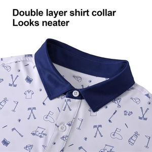 Vente à chaud de polos pour hommes de grande taille en polyester/coton respirant avec logo personnalisé et impression de lettres lavées - Product Image 4